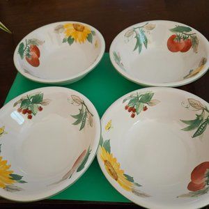 China garden breeze pattern 4 bowls Pfaltzgraff excellent condition 4 bowls